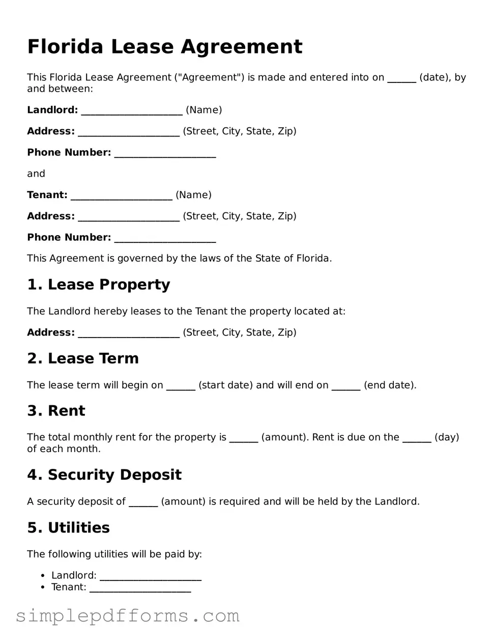 Attorney-Verified Lease Agreement Document for Florida State