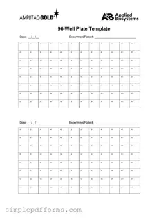 Fill a Valid 96 Well Form