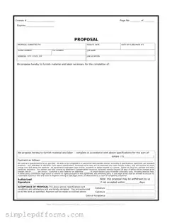 Fill a Valid Construction proposal form Form