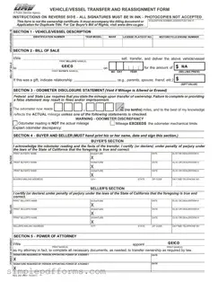 Fill a Valid California Fotm Reg 262 Form