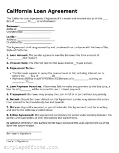 Attorney-Verified Loan Agreement Document for California State