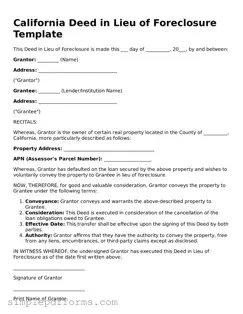 Attorney-Verified Deed in Lieu of Foreclosure Document for California State