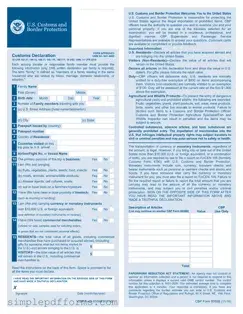 Fill a Valid CBP 6059B Form