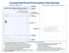Fill a Valid Prescription Pad Form