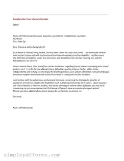Fill a Valid Emotional Support Animal Letter Form