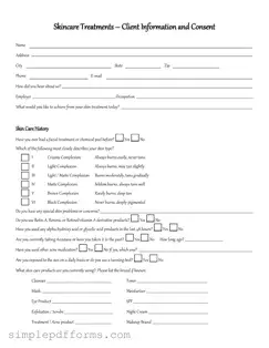 Fill a Valid Facial Consent Form