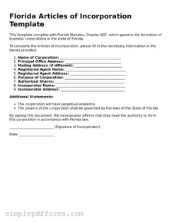 Attorney-Verified Articles of Incorporation Document for Florida State