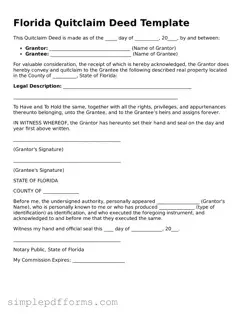 Attorney-Verified Quitclaim Deed Document for Florida State