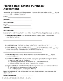 Attorney-Verified Real Estate Purchase Agreement Document for Florida State