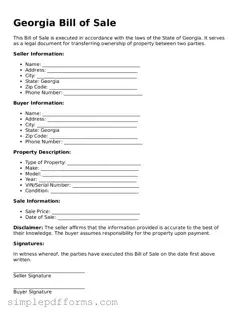 Attorney-Verified Bill of Sale Document for Georgia State