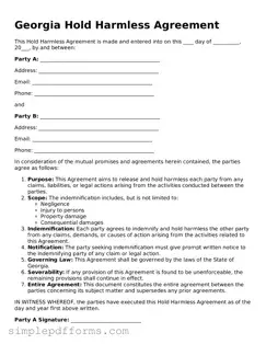 Attorney-Verified Hold Harmless Agreement Document for Georgia State