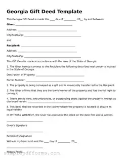 Attorney-Verified Gift Deed Document for Georgia State