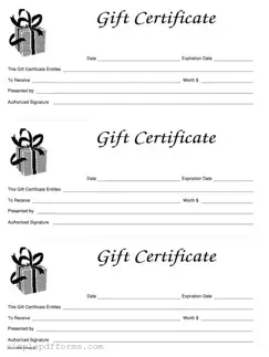 Fill a Valid Gift Certificate Form