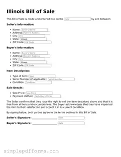 Attorney-Verified Bill of Sale Document for Illinois State