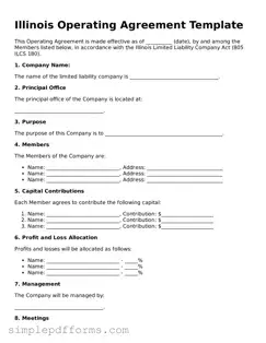 Attorney-Verified Operating Agreement Document for Illinois State