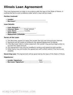 Attorney-Verified Loan Agreement Document for Illinois State