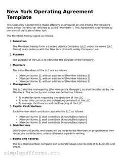 Attorney-Verified Operating Agreement Document for New York State