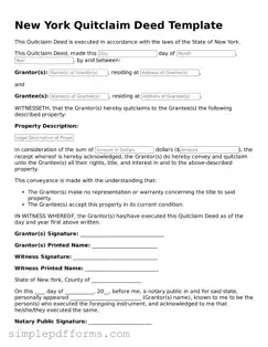 Attorney-Verified Quitclaim Deed Document for New York State