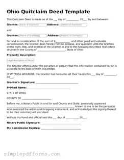 Attorney-Verified Quitclaim Deed Document for Ohio State