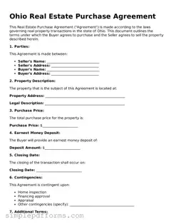 Attorney-Verified Real Estate Purchase Agreement Document for Ohio State