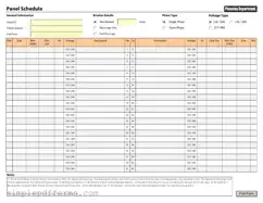 Fill a Valid Electrical Panel Schedule Form