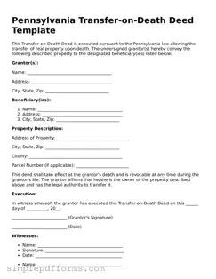 Attorney-Verified Transfer-on-Death Deed Document for Pennsylvania State
