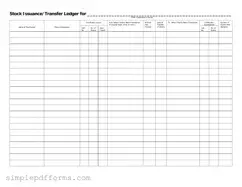 Fill a Valid Stock Transfer Ledger Form