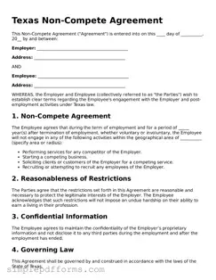 Attorney-Verified Non-compete Agreement Document for Texas State