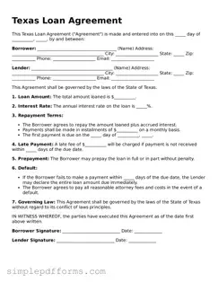 Attorney-Verified Loan Agreement Document for Texas State