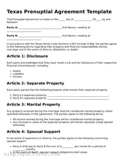 Attorney-Verified Prenuptial Agreement Document for Texas State