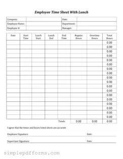 Fill a Valid Time Card Form