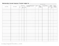 Fill a Valid Membership Ledger Form