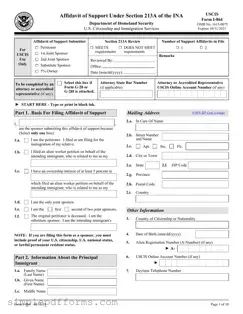 Fill a Valid USCIS I-864 Form