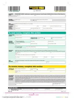 Fill a Valid Western Union Form