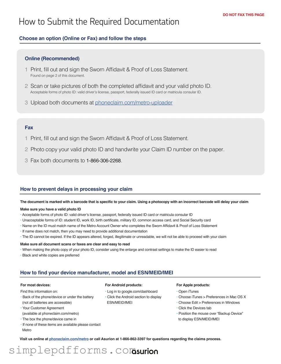 Fill a Valid Asurion F-017-08 MEN Form
